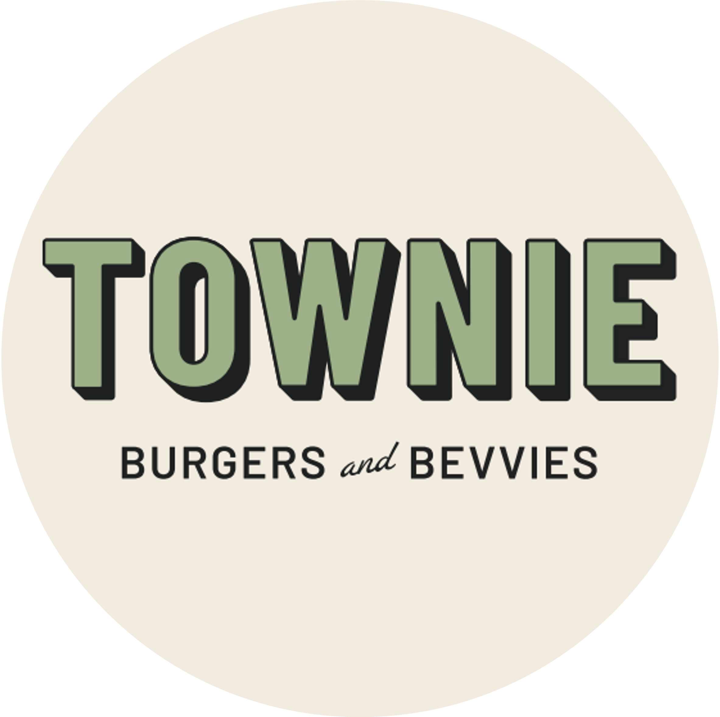 Townie Burgers & Bevvies logo